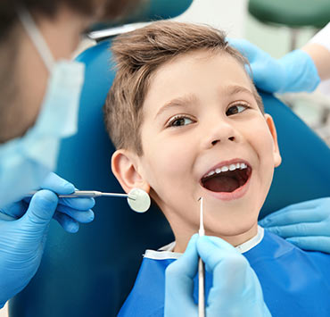 Boy at Steele Dental in Pinckneyville, Illinois